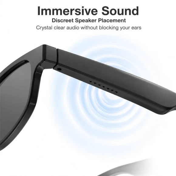 Smart Bluetooth Glasses with Built-in Speakers — Smart Glasses, AIMB