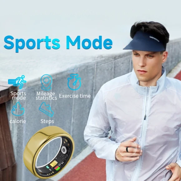 Smart Ring Sleep Blood Pressure Monitor Multiple Exercise Modes IP68 Waterproof Wireless — Smart Ring