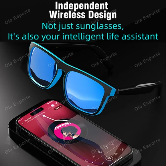 Bluetooth Smart Sunglasses with Voice Control and Music Headphones — Smart Glasses, Ola