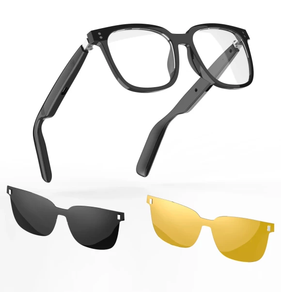 Bluetooth Wireless Earbuds and Smart Glasses with Microphone and Anti-UV Lenses — Smart Glasses