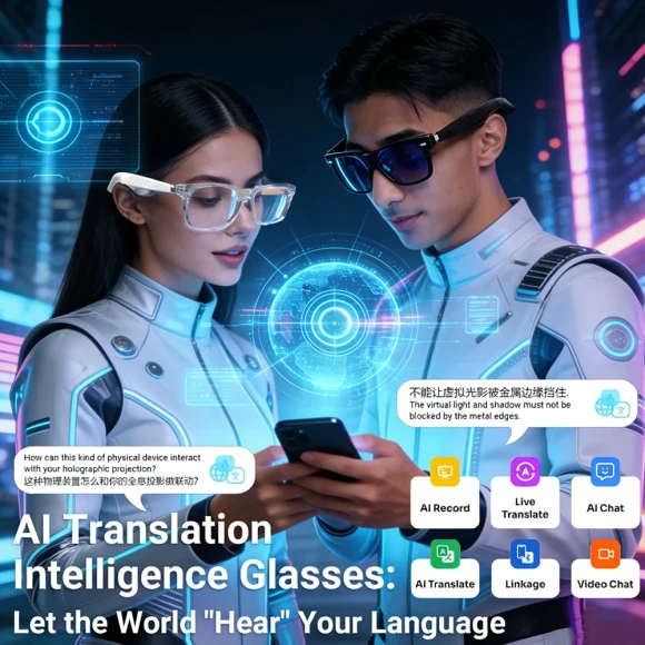 Smart Audio Glasses with AI Translator and Bluetooth Calling — Smart Glasses, Senbono