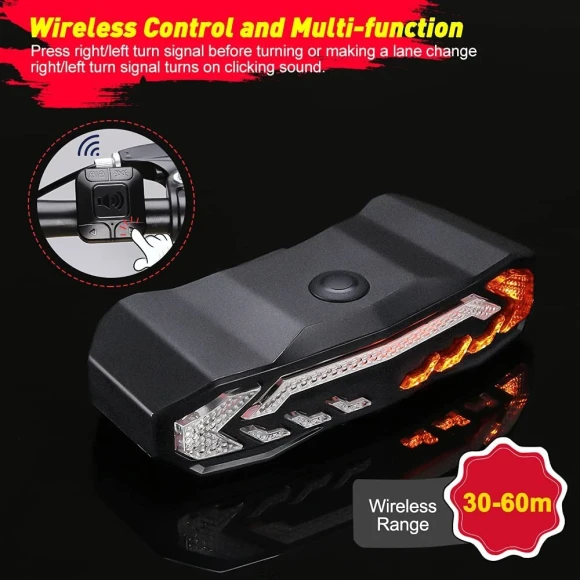 Smart Bike Turn Signal and Tail Light with Horn — Smart Bike Light