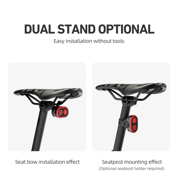 Smart Brake Sensing Bike Tail Light — Smart Bike Light, CYCLAMI