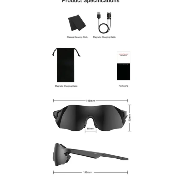 Smart Translation Glasses with Auto-Tint and Earbuds — Smart Glasses
