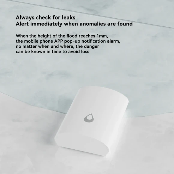 Smart Zigbee Water Sensor for Flood Water Leakage Detector — Water Shut Off Valve, eWeLink