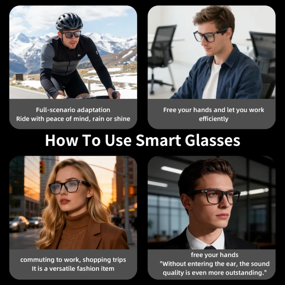 Smart Glasses with AI Translation and Photochromic Lenses — Smart Glasses, LOKMAT