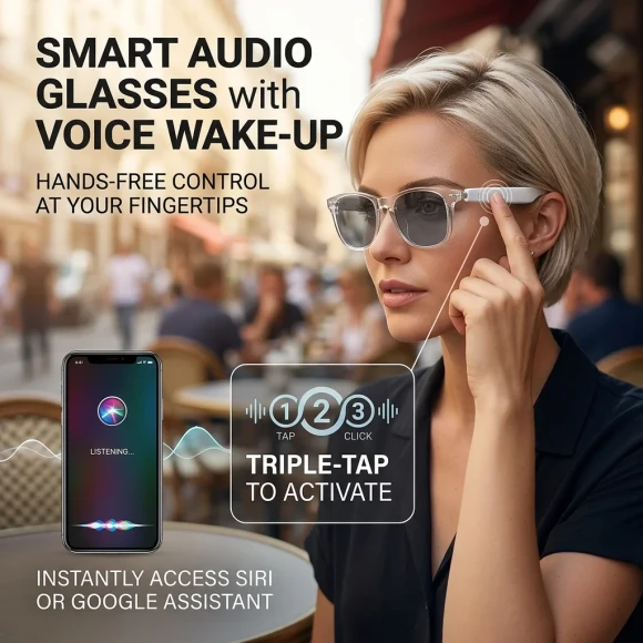 AI Translation Smart Audio Glasses — Translator Device, Senbono
