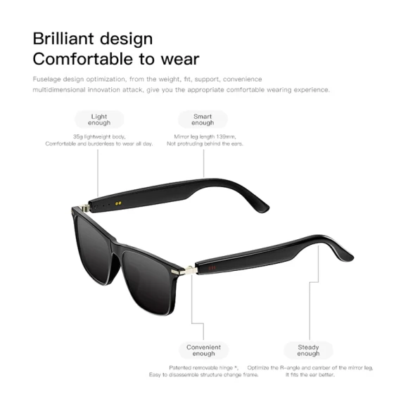 Smart Glasses with Bluetooth Calling and AI Translation — Smart Glasses, Valdus