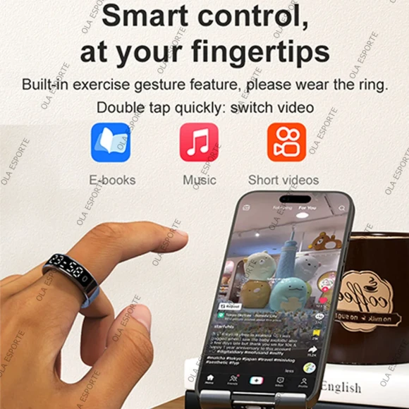 Smart Ring with LED Display and Health Monitoring — Smart Ring