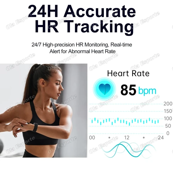 Smart Wristband with Health Monitor — Fitness Tracker