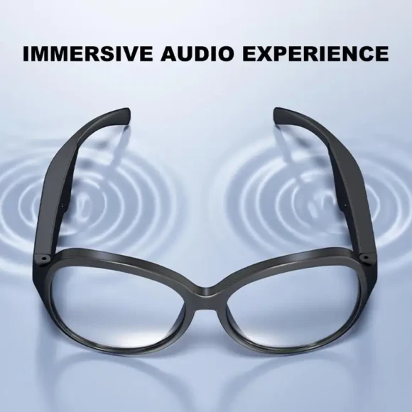 Intelligent Bluetooth-Compatible Glasses With LED Display And AI Voice Assistant — Smart Glasses