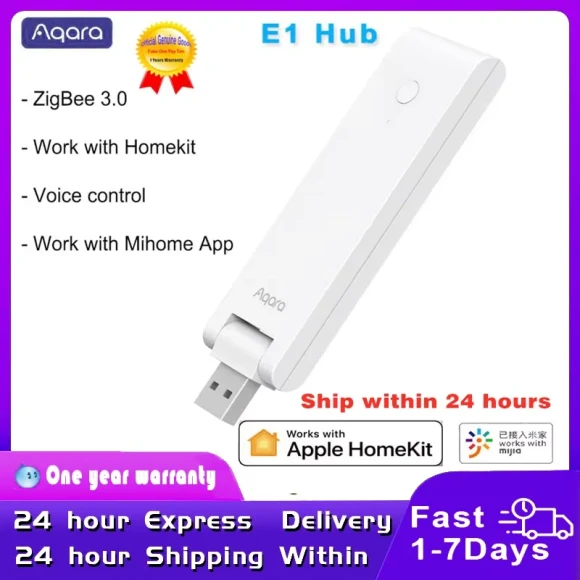 E1 Zigbee Hub USB Smart Gateway — Smart Home Hub, Aqara