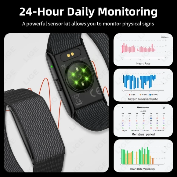 Smart Wristband — Fitness Tracker, LIGE