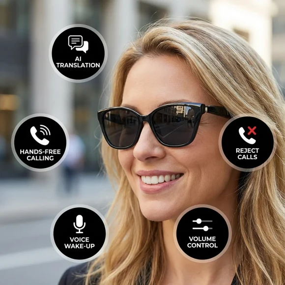 AI Translator Audio Smart Glasses — Smart Glasses, Senbono