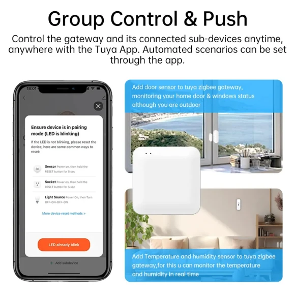 Multi-Mode ZigBee Bluetooth Gateway Hub — Smart Home Hub, Tuya
