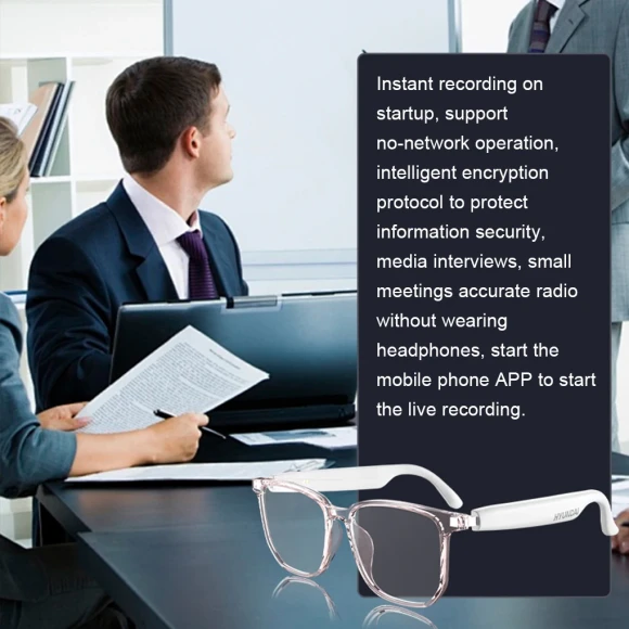 Smart Glasses AI Intelligent Translation Wireless Bluetooth Headset — Translator Device, HY