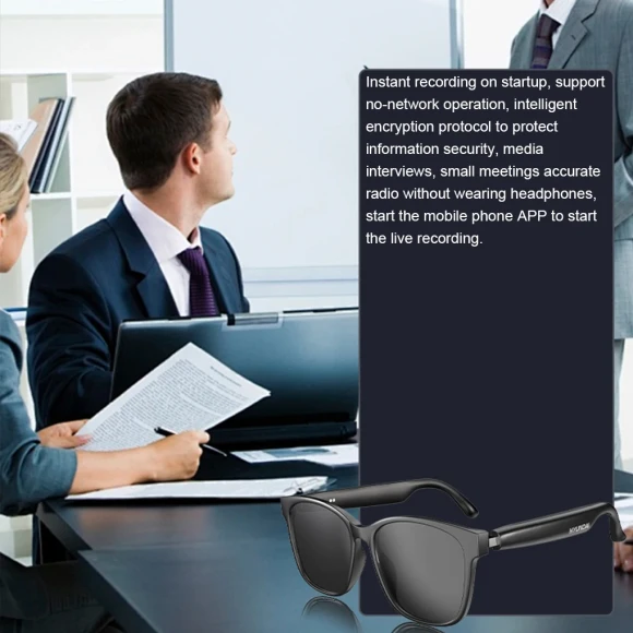 Smart Glasses AI Intelligent Translation Wireless Bluetooth Headset — Translator Device, HY