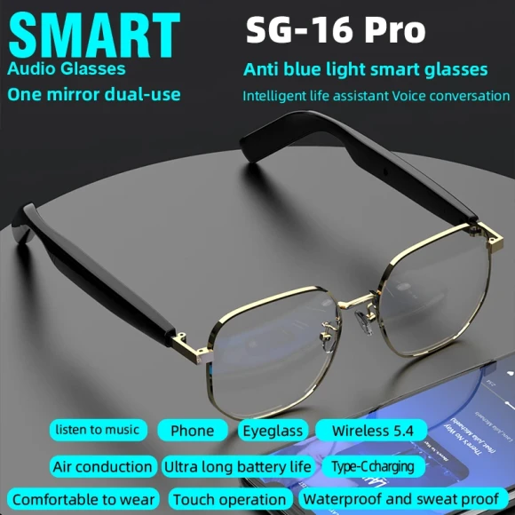 Smart Glasses with Anti-blue Light and Bluetooth 5.4 — Smart Glasses