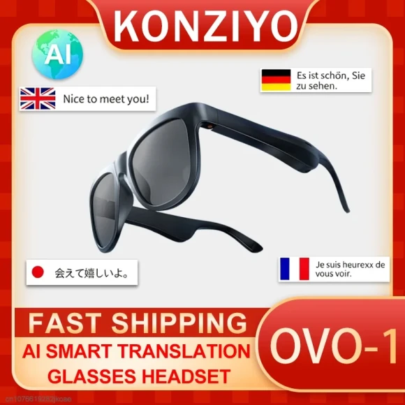 AI Translation Smart Glasses — Translator Device, OVO