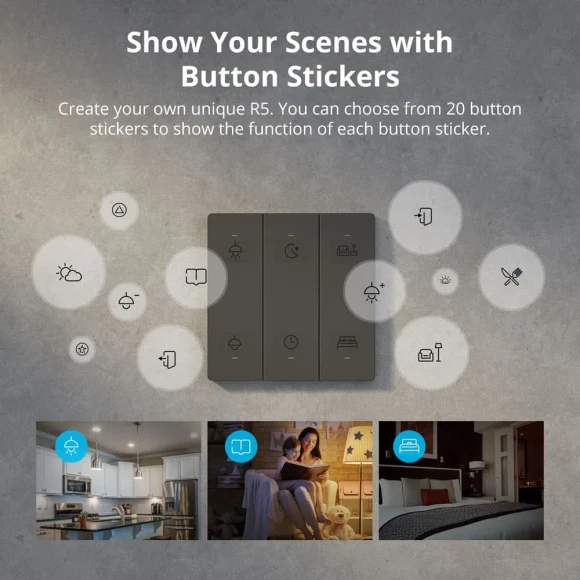 Smart Wall Switch Scene Controller — Smart Switch, Sonoff
