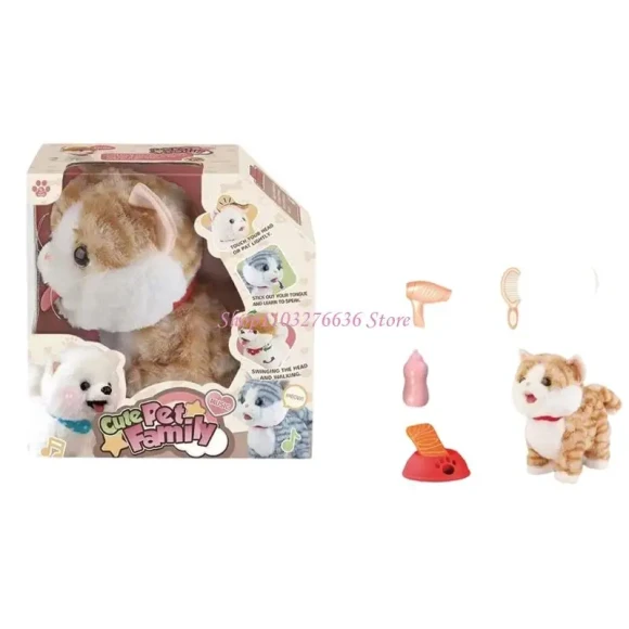Companion Animal Electric Pet Toy with Simulation Voice Activation — Robot Pet