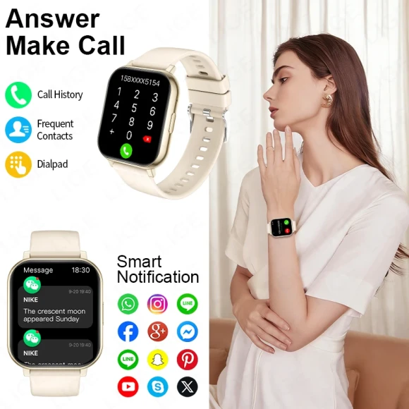 Fitness Smart Watch with Heart Rate & Sleep Monitoring — Fitness Tracker, LIGE
