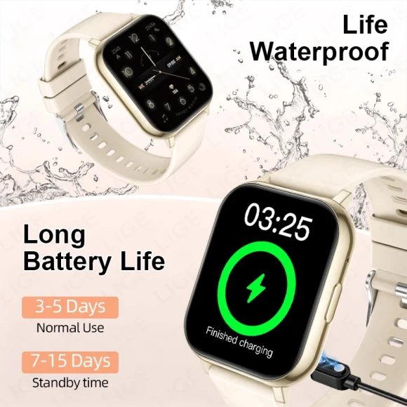 Fitness Smart Watch with Heart Rate & Sleep Monitoring — Fitness Tracker, LIGE