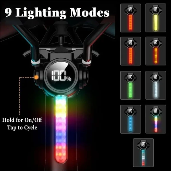 Smart Bike Tail Light with LCD Screen — Smart Bike Light, ABVE