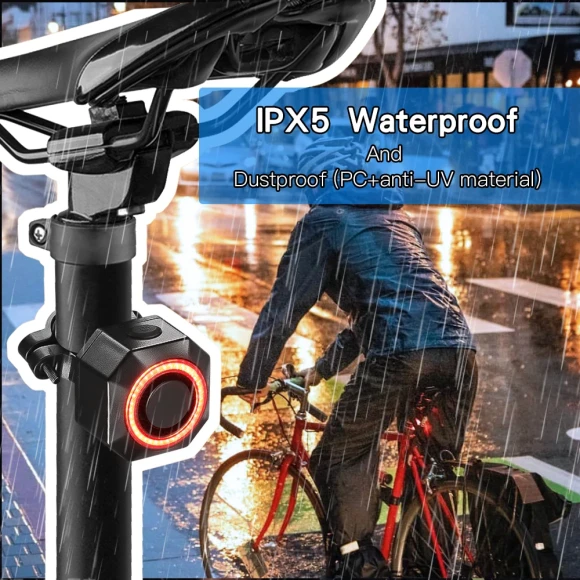 Bicycle Alarm Taillight — Smart Bike Light, Awapow