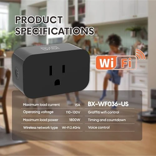 WiFi Smart Plug 2-Pack — Smart Plug, BXST