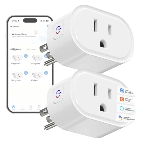 WiFi Smart Plug (2-Pack) — Smart Plug, MOOEGG