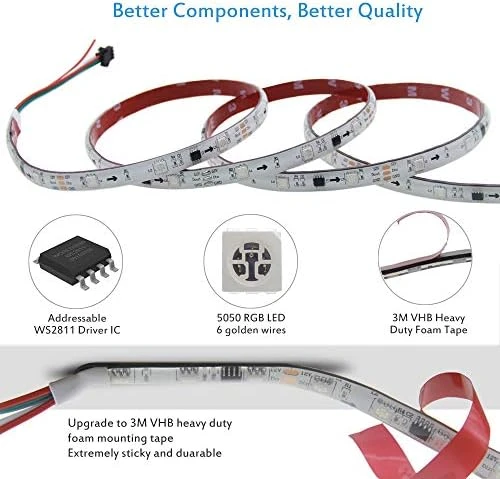 Addressable RGB LED Strip Light — LED Strip Lights, ALITOVE