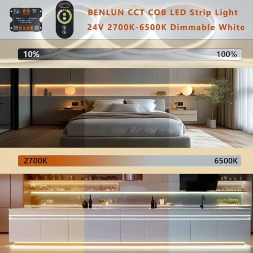 CCT COB LED Strip Lights Kit — LED Strip Lights, BENLUN