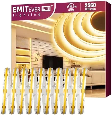 COB LED Strip Lights White 5000K — LED Strip Lights, EMITEVER