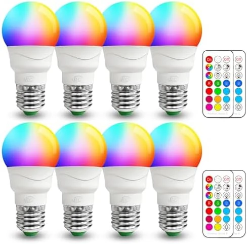 Color Changing LED Light Bulb (4 Pack) — Smart Light Bulb, ILC