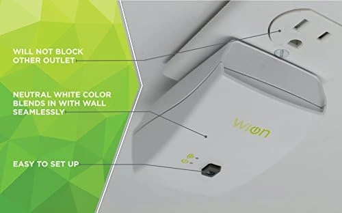 Indoor WiFi Plug With 1 Grounded Outlet — Smart Plug, WiOn
