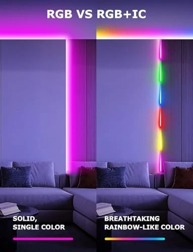 RGB+IC Smart LED Strip Lights with App Control — LED Strip Lights, Skzlibry