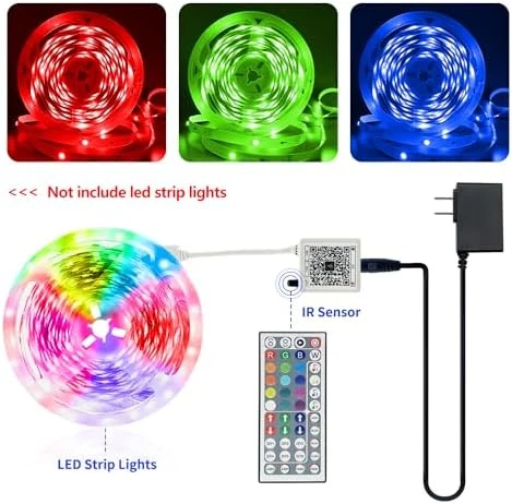 RGB LED Strip Light with 44-Key Remote — LED Strip Lights, FONEWE