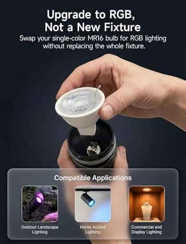 RGBCW MR16 LED Bulb — Smart Light Bulb, Gardenreet