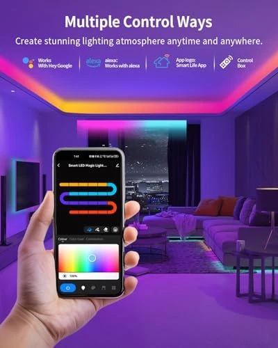 Smart Bluetooth RGB+IC LED Strip Light — LED Strip Lights, SUNLINKCO