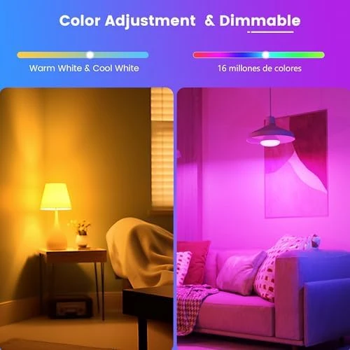 Smart Flood Light Bulb (4-Pack) — Smart Light Bulb, OHLUX