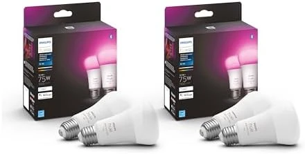 Smart LED Bulb - White & Color Ambiance (3 Pack) — Smart Light Bulb, Philips