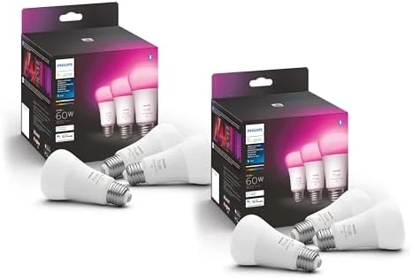 Smart LED Bulb - White & Color Ambiance (3 Pack) — Smart Light Bulb, Philips