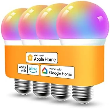 Smart Light Bulb - Color Changing, Dimmable, 9W 810 Lumens, Works with Siri, Alexa, Google Home — Smart Light Bulb, Refoss
