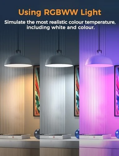 Smart Light Bulb - Color Changing, Dimmable, 9W 810 Lumens, Works with Siri, Alexa, Google Home — Smart Light Bulb, Refoss