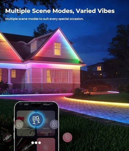 Smart RGB LED Strip Lights (65.6ft Outdoor) — LED Strip Lights, DeckTok