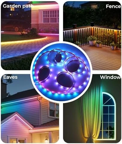 Smart RGB LED Strip Lights (65.6ft Outdoor) — LED Strip Lights, DeckTok