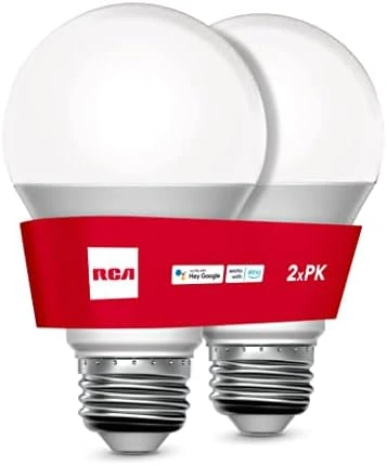 Smart WiFi LED Light Bulb (2-Pack) — Smart Light Bulb, RCA