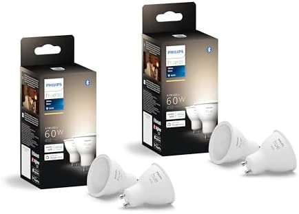 White and Color Ambiance GU10 LED Bulb (2-Pack) — Smart Light Bulb, Philips