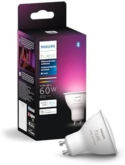 White and Color Ambiance GU10 LED Bulb (2-Pack) — Smart Light Bulb, Philips